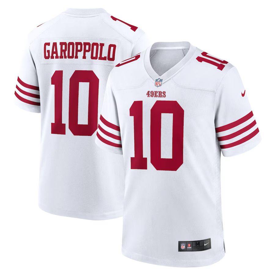 Men San Francisco 49ers #10 Jimmy Garoppolo Nike White Player Game NFL Jersey